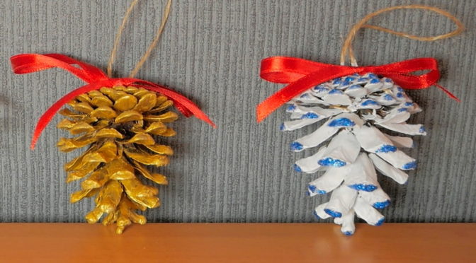 Des décorations de Noël à réaliser soi-même à partir de pommes de pin