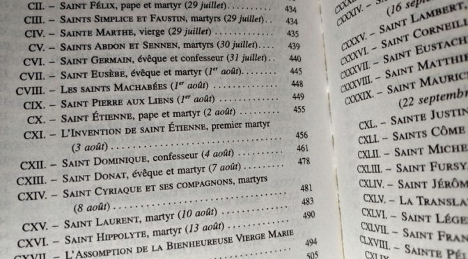 Les Saints de la légende dorée
