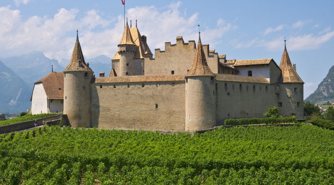 Le château d'Aigle, une belle forteresse médiévale en Suisse