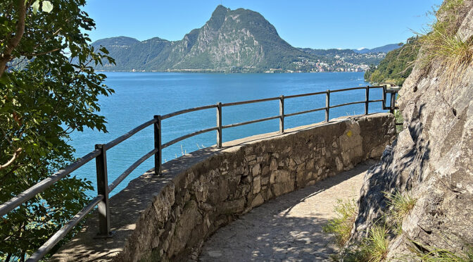 Le sentier de l'olivier, une belle balade au-dessus du lac de Lugano